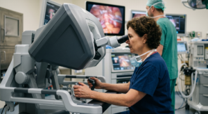 Perform robotic surgery in India using console system