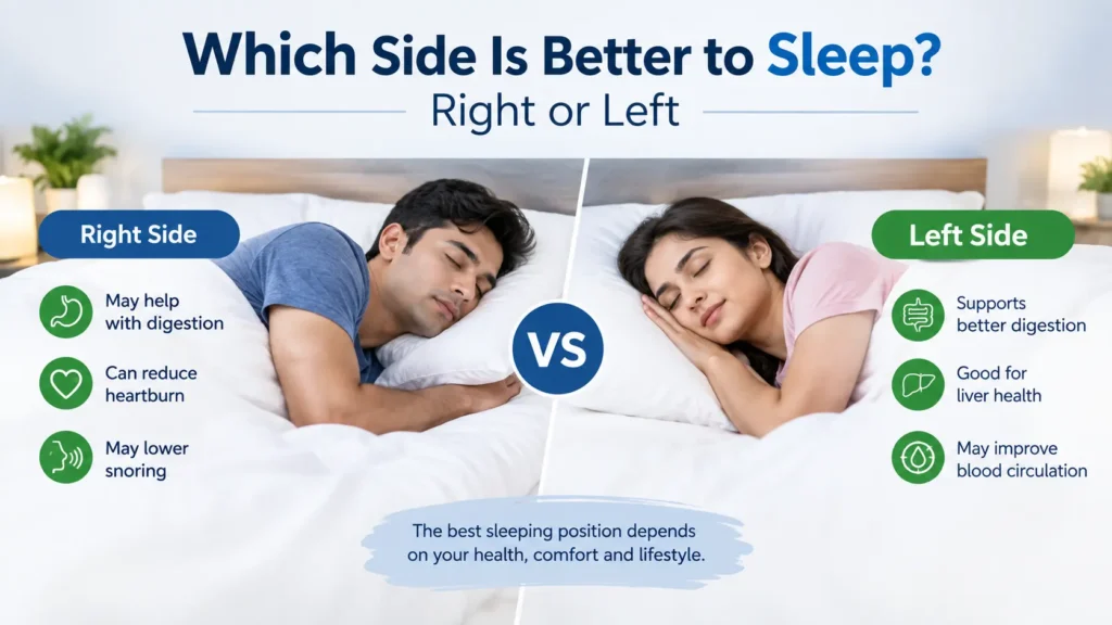 Which side is better to sleep, left or right side sleeping